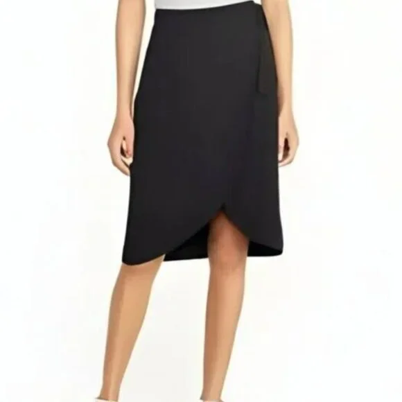J. Crew Black Tulip Pencil Skirt, Size 10 - Picture 1 of 6